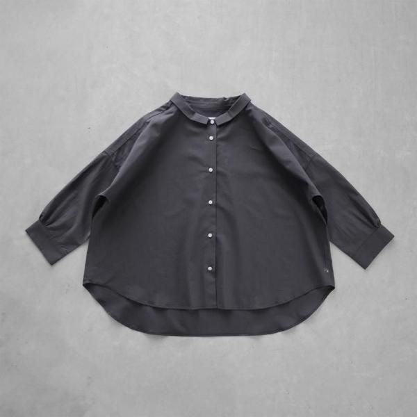 レミギウス HUIS.】U108 ゆるふわコットンワイドブラウス（スミクロ