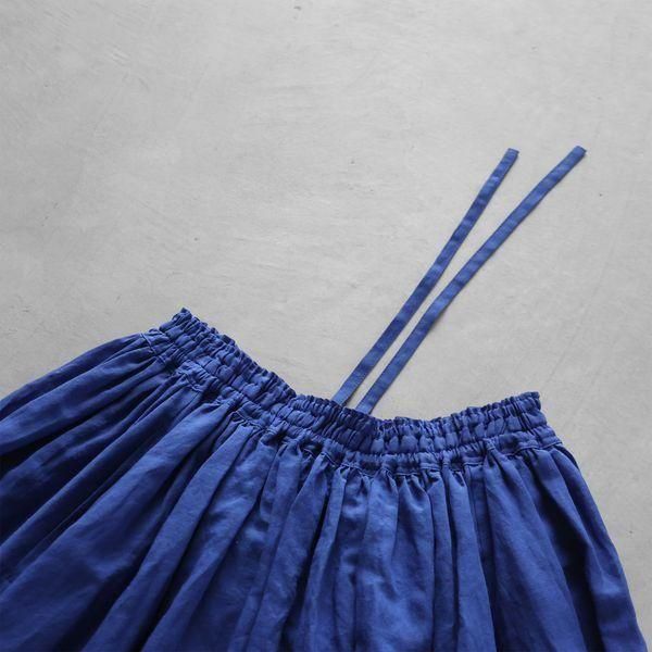 HUIS.】U402 （限定生産）極細コットンラミーロングスカート