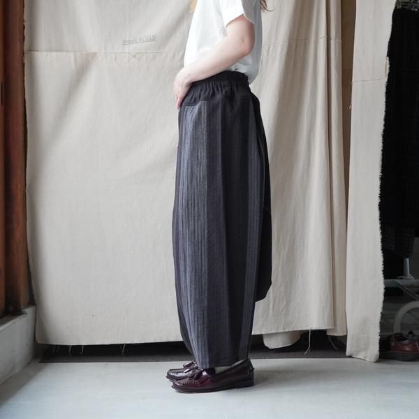 tamaki niime ★ タルンパンツ ロング イエロー/グレー tarun pants long｜tamaki niime 玉木新雌