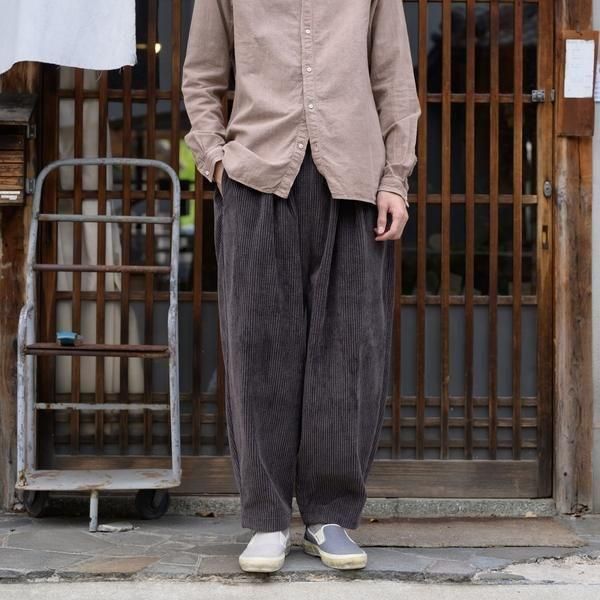 Original】mii コーデュロイパンツ（ スレートグレー / オートミール