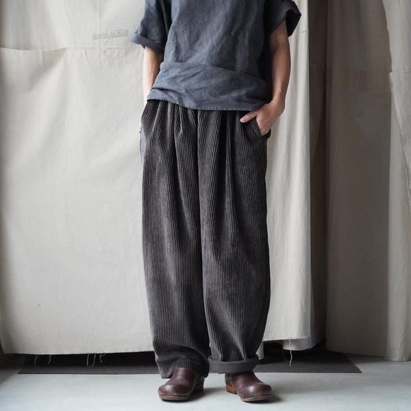 Original】mii コーデュロイパンツ（ スレートグレー / オートミール