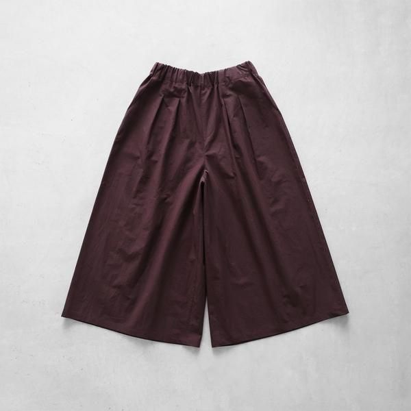 HUIS/遠州織物　綿ウールタイプライタークロススカートパンツ505 HUIS.】505 綿ウールタイプライタークロススカートパンツ