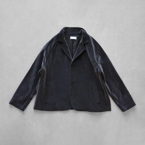 【HUIS.】307 シャトルベルベッティーン(別珍)アトリエジャケット (ダークグレー)【ユニセックス】▽