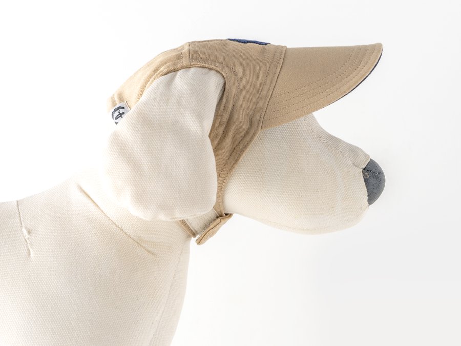 在庫△は6月中旬お届け】MARKING STANDARD CAP (beige) - 犬の帽子のお