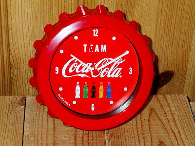 コーラ コカコーラ 時計 限定 置時計 チーム コカコーラ ボトル
