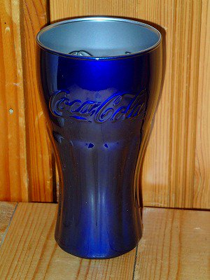 コーラ コカコーラ グラス フランス製 アメ雑 アメリカン雑貨　コークプレミアムジェヌイングラス（ブルー）　COKE PREMIUM GENUINE  GLASS 12.5oz PG-PR02 BLUE - アップルハウスカラーミー店