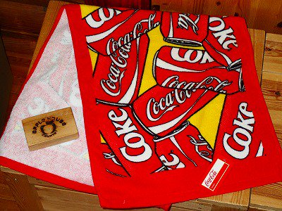 コーラ コカコーラ タオル フェイスタオル ロングタオル 洗顔タオル 日本国内ライセンス　COCA-COLA フェイスタオル Can　 (プリント)（缶）（カン） - アップルハウスカラーミー店
