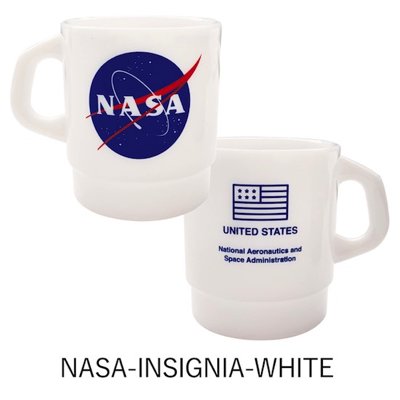 マグカップ プラマグ アメ雑 アメリカン雑貨 NASA公認 NASA INSIGNIA ナサ インサイニア スタッキングマグ （ホワイト） 日本製 -  アップルハウスカラーミー店