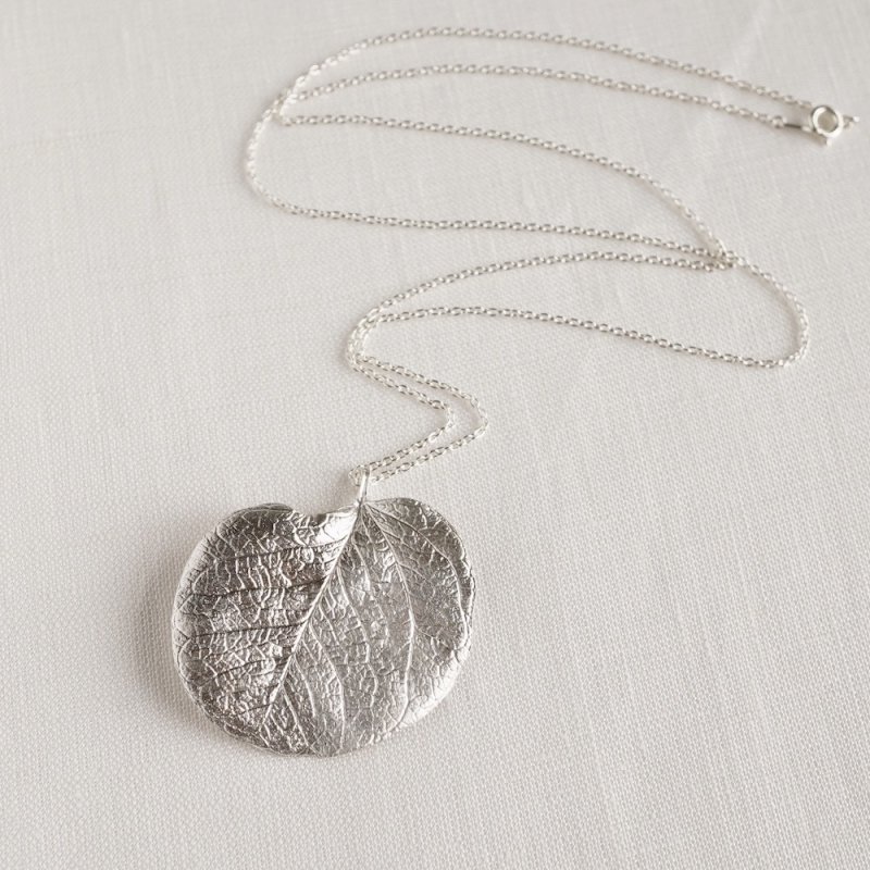 Eucalyptus leaf necklace