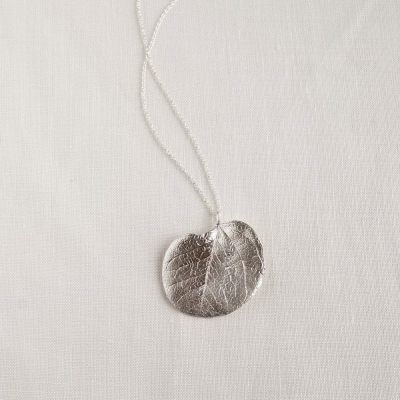 Eucalyptus leaf necklace