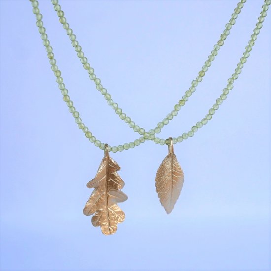 Elm leaf necklace 