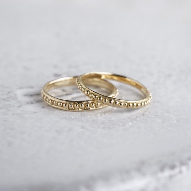 K18/Pt Grain ring | - Atelier Simo online | Handmade fine