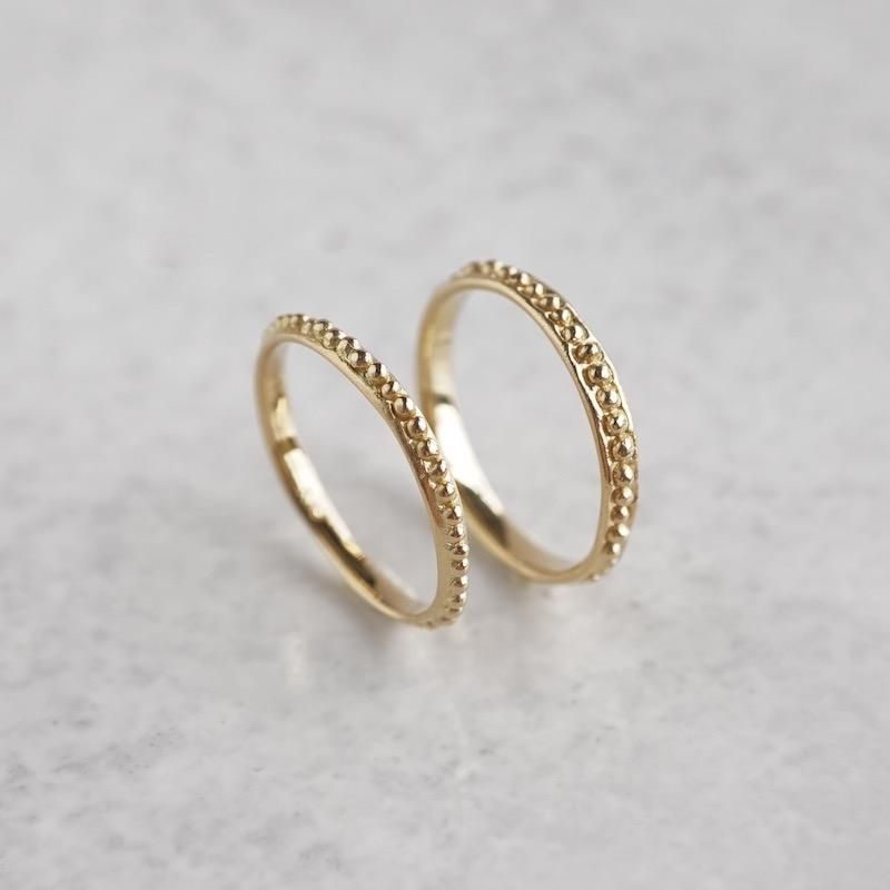 K18/Pt Grain ring | - Atelier Simo online | Handmade fine