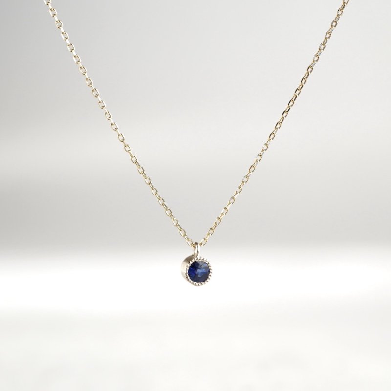 Sapphire birthstone necklace