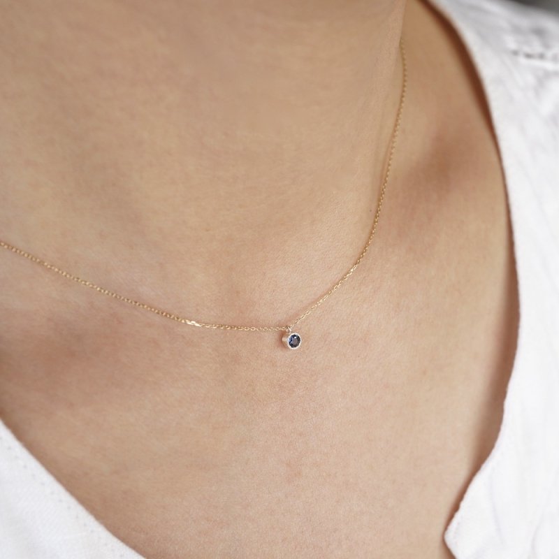 Diamond birthstone necklace