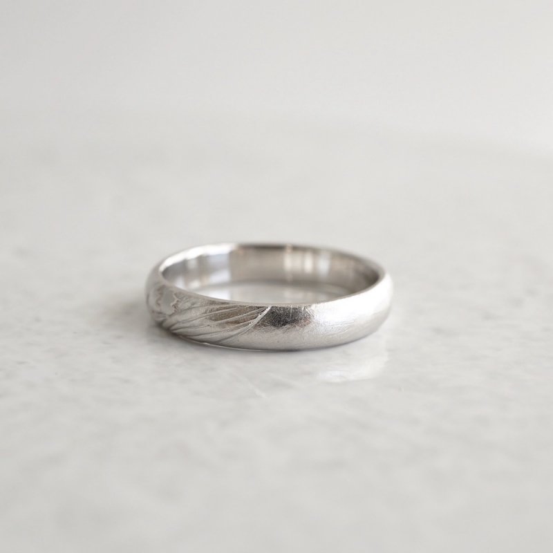 K18/Pt Lily of the valley single ring