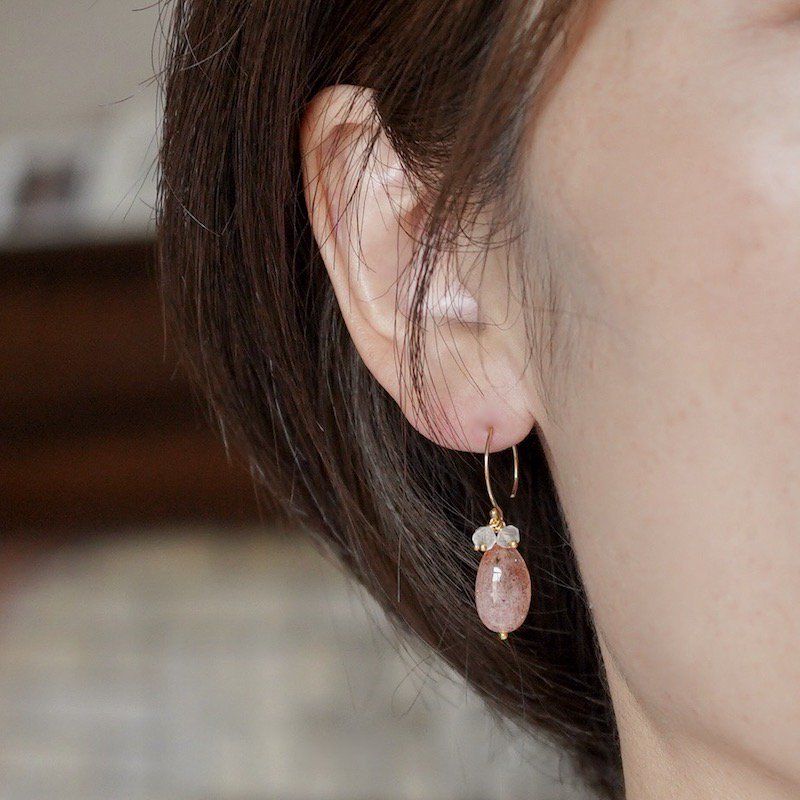 Sunstone earrings