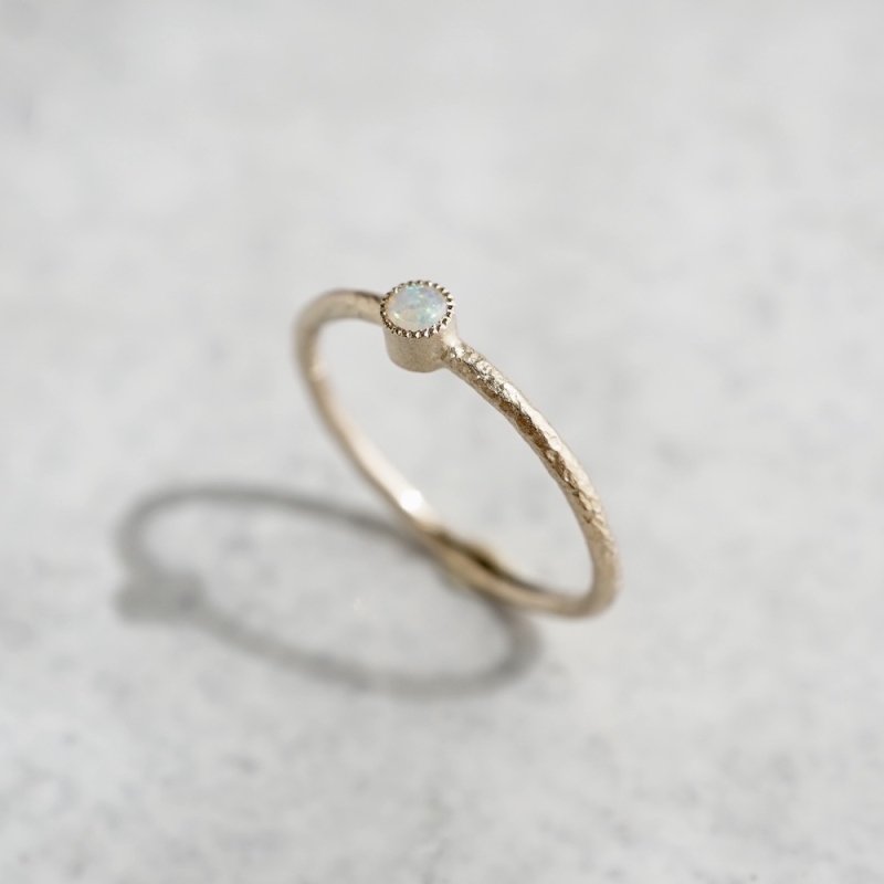 Opal birthstone ring