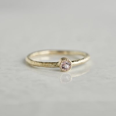Morganite birthstone ring