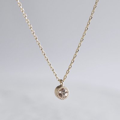 Morganite birthstone necklace
