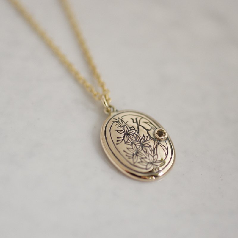 ѡGold initial necklace