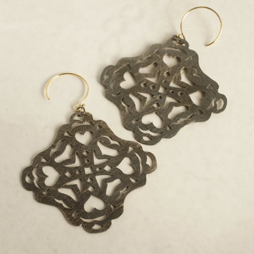 SV Square earrings - Atelier Simo online | Handmade fine jewelry