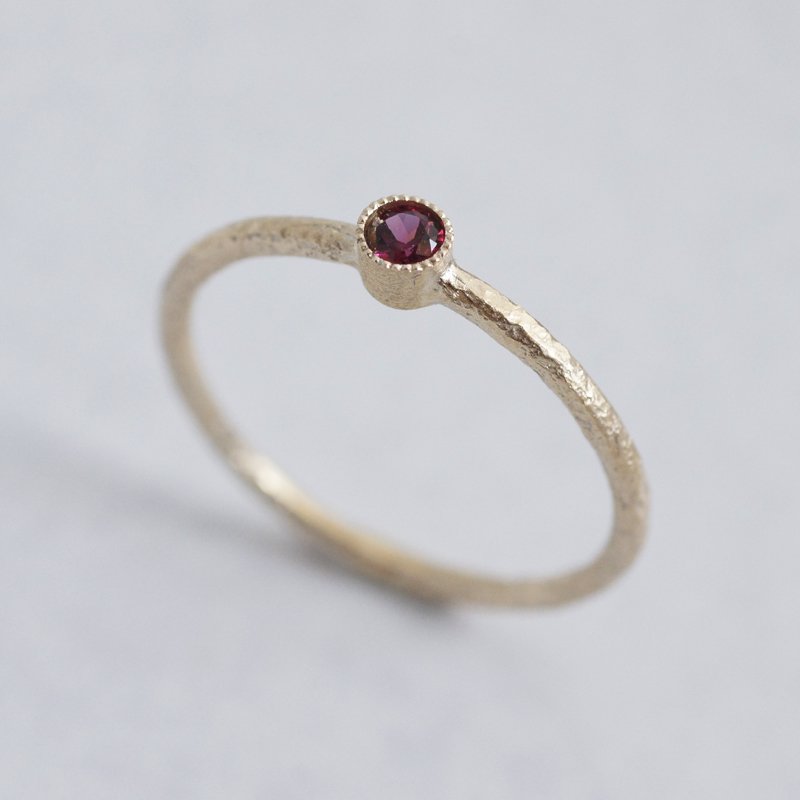 Garnet birthstone ring