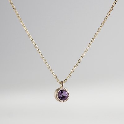 Amethyst birthstone necklace