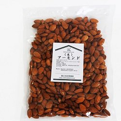 生アーモンド 皮付き500g（無塩・無焙煎） - 笹の葉・天産物の専門店