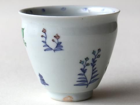 工房あめつち/湯のみ/色絵春 - 力丸雑貨店 作家の器（うつわ）と