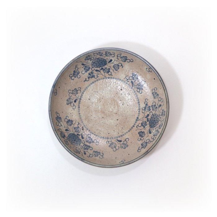 大山文女/中皿/華唐草/染付け - 力丸雑貨店 作家の器（うつわ）と雑貨