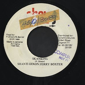 Shanti Dixon & Jerry Boxter [ Skanking ] (o7) - CORNER STONE MUSIC