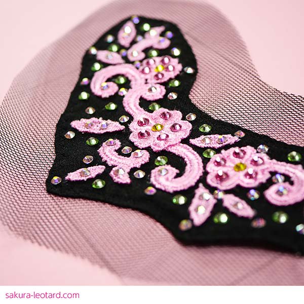［衣装用］花の髪飾り（ピンク）ko-003 - バトントワリング用レオタード専門店「さくらレオタード」