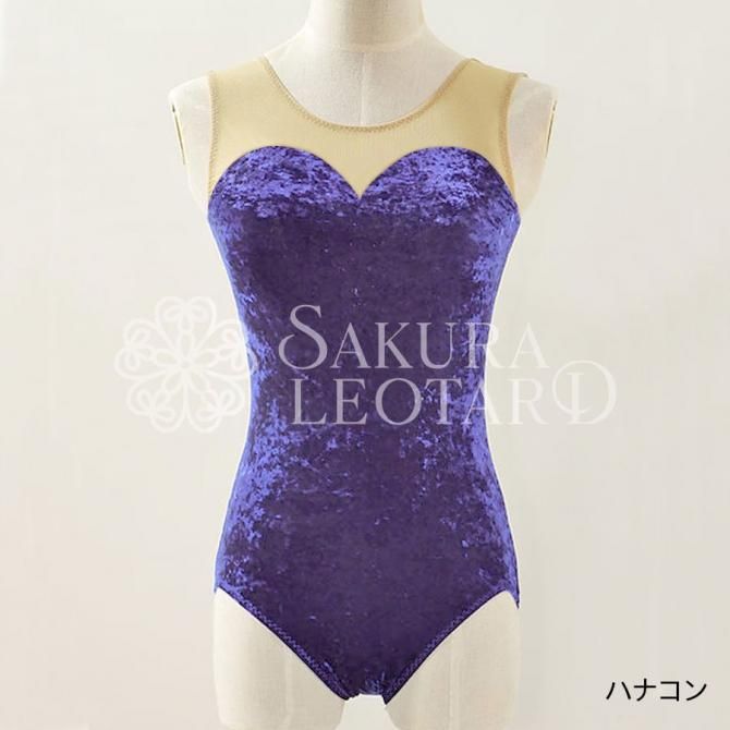 くすみピンククラッシュベロアと後ろリボンが可愛いチョーカー娘役レオタード白Ｓ～Ｍ 173994523_o5.jpg?