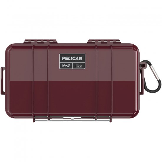 ペリカンケース PELICAN 1060 Solid Micro Case (Black/Oxblood