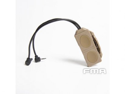 FMA：ダブルリモートスイッチ/20mmレイルクランプ (PEQ/LA5対応 2.5ｍｍ＆オリジナルコネクター) DEの商品画像