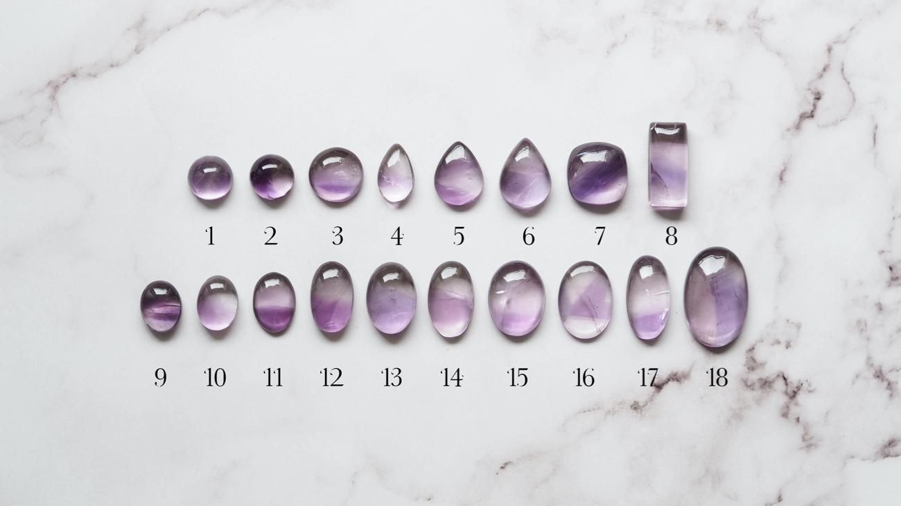 バイカラーアメジスト 天然石ルース販売 STONESSPIRIT 天然石