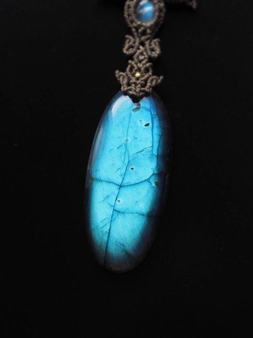 リリー様⭐️【最終値下げ】ラブラドライト&ムーンストーンマクラメネックレスセット リリー様⭐️【最終値下げ】ラブラドライト&ムーンストーン