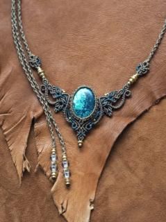 クリソコラ 天然石×マクラメ編みアクセサリー STONES SPIRIT