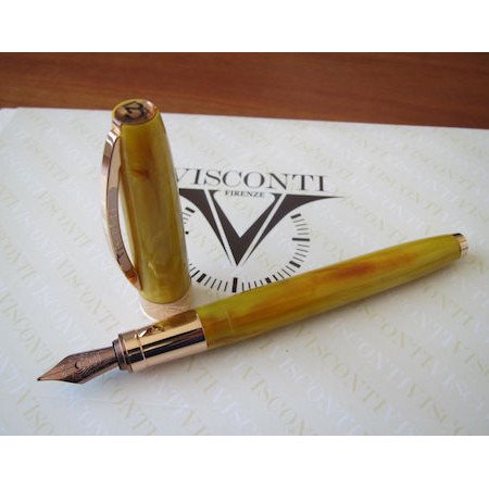 ビスコンティ 万年筆 ヴァン・ゴッホ 生誕125周年記念 ローズゴールド ひまわり │インへリットペン