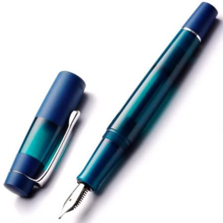 OPUS88 万年筆 ジャズ ライトブルー 完品 Opus 88 Jazz Eyedropper Fountain Pen - Transparent Blue