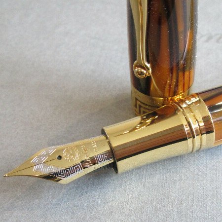 熱い販売 モンテグラッパ エキストラ1930 F 字幅 万年筆 バンブーブラック 筆記具