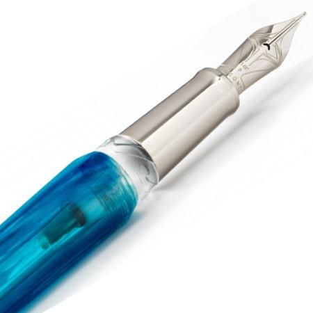 ビスコンティ 万年筆 オペラ デモンストレーター ブルーコットン