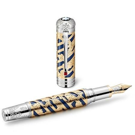 極美品●MONTBLANC モンブラン パトロンシリーズ 1994年 ルイ14世 28612 3987/4810 SV925 ペン先18K Mニブ 万年筆 ゴールド 総重量51.5g