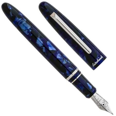 エスターブルック 万年筆 エスティ レギュラーサイズ コバルトブルー シルバートリム Esterbrook Estie Cobalt blue  silver │ インへリットペン