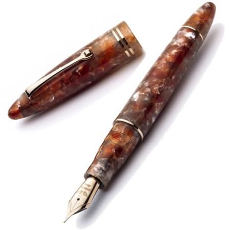 レオナルド フローレ アクアペトラ 万年筆 スチールニブ ローズゴールド 太字 レオナルド フローレ アクアペトラ 万年筆（スチールニブ