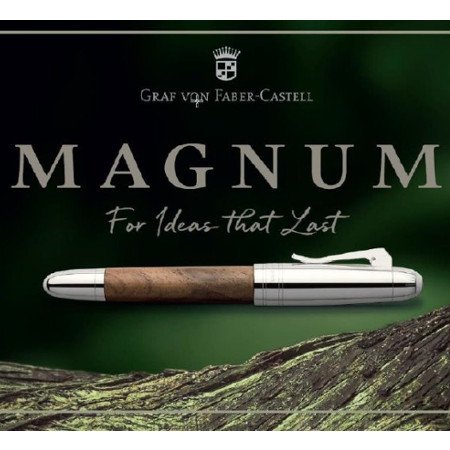 ファーバーカステル 万年筆 マグナム ウォルナット（くるみ） Faber-Castell Magnum Fountain Pen │ インヘリットペン