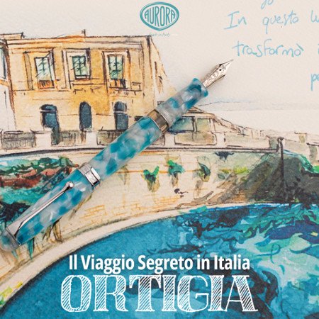 アウロラ 万年筆 限定品 シークレット ジャーニー イタリア オルティジア Viaggio Segreto in Italia Ortigia02