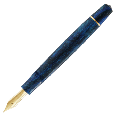 オマス 万年筆 ボローニャ ダイヤモンドブルー ゴールドトリム Omas Bologna Diamond Blue Gold Trim  Fountain Pen｜ インヘリットペン