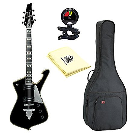 【安心の返金保証有！輸入ギターならGuitars Walker】Ibanez PS Series PS120 Paul Stanley  Signature 6-String Electric Guitar in Gloss Black Finish with Guitar  Bag,Tuner and